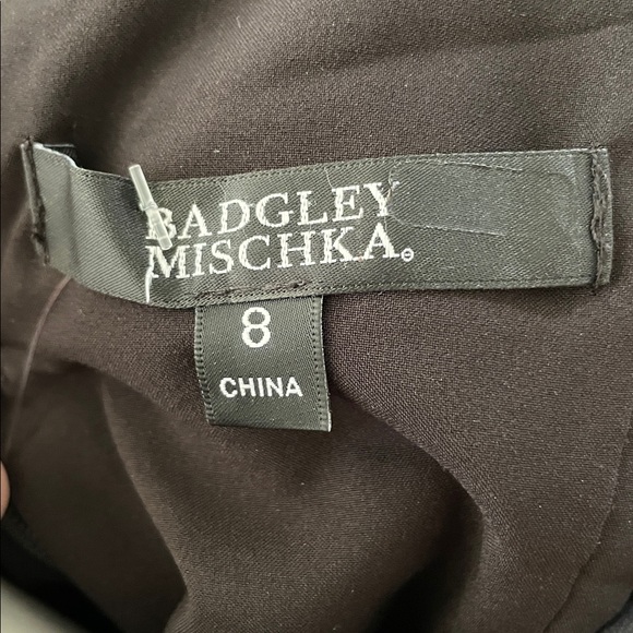 Badgley Mischka Pleated Gown, 8 - Picture 4 of 16